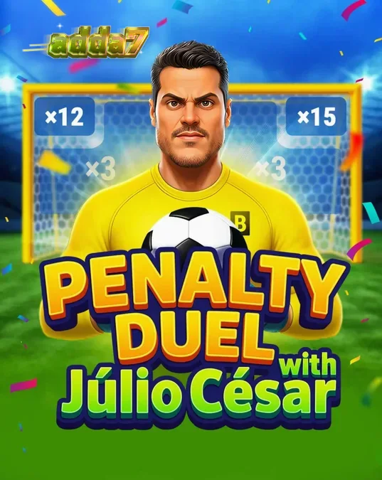 Penalty Duel with Júlio César slot game interface